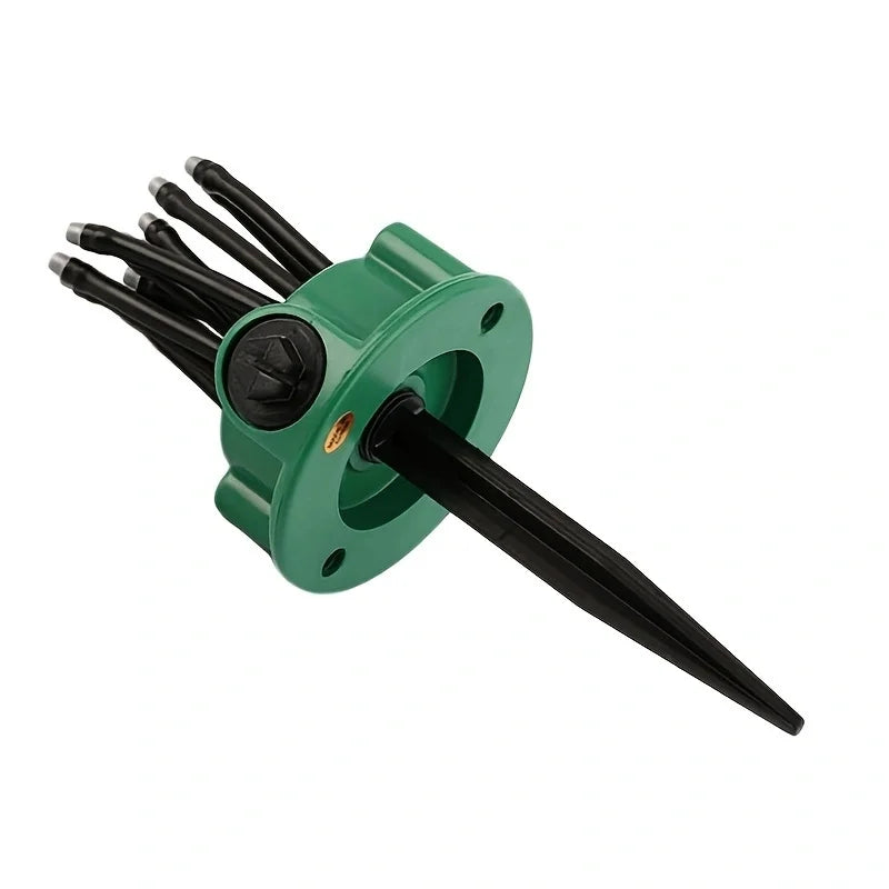 Lisslune | 12-in-1 Garden Irrigation System – Adjustable Sprinkler with 360-Degree Irrigation