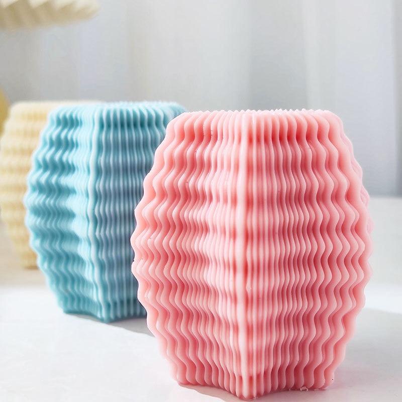 Lisslune | Creative spiral column silicone mold for unique candle and soap making!