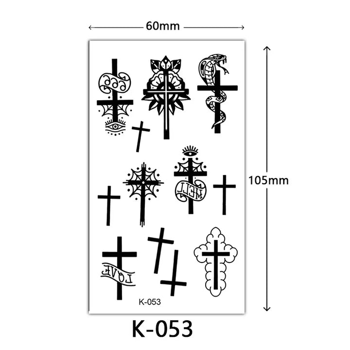 Rynx | New Temporary Tattoo Stickers Sexy Totem Butterfly Dreamcatcher Transfer Flash Tattoo Women Neck Hand Body Art Artificial Tattoos Men