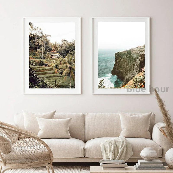 Lisslune | Tropical Waves Coast Canvas Art Collection - Ocean Escape Series