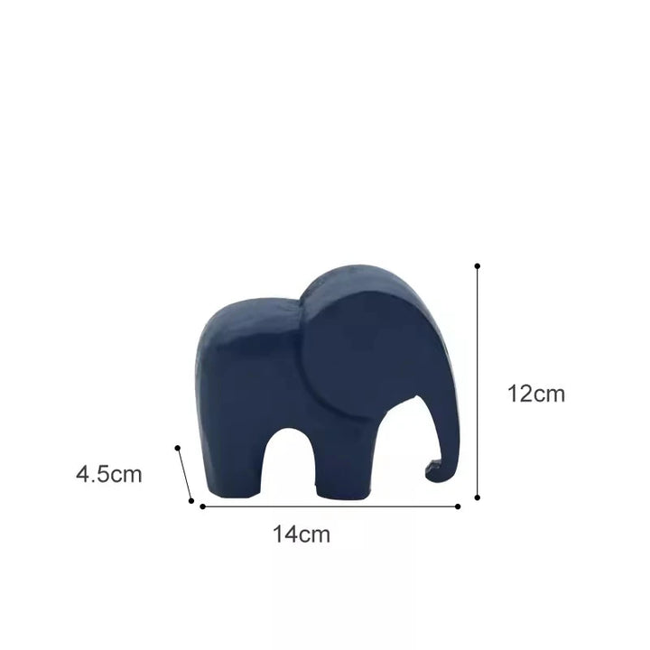 Rynx | Nordic Wood Elephant Ornament Morandi Home Decoration Accessories Office Desk Miniature Crafts Kids Room Decor