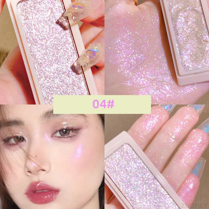 Rynx | Mashed Potatoes Texture Glitter Eyeshadow Long-lasting Waterproof Shimmer Eye Shadow Makeup Pearl Eyeshadow Pigment Korean Makeup