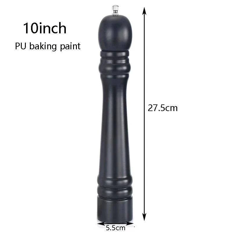 Lisslune | Elegant adjustable salt and pepper mill set made of solid wood for outdoor dining