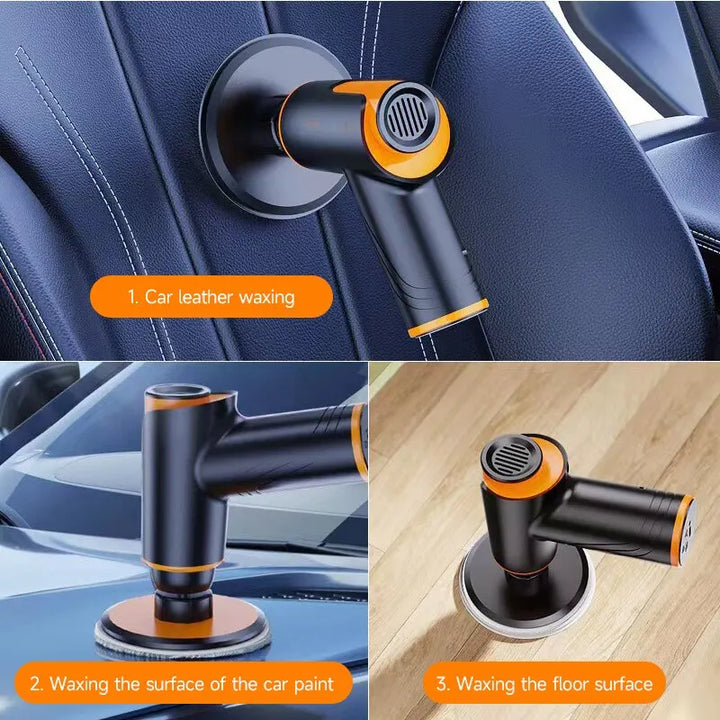 Lisslune | Wireless Car Polisher 100W | Rechargeable Battery | Adjustable Speed