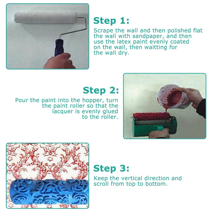 Lisslune | Artistry Pattern Creative Paint Roller Tool