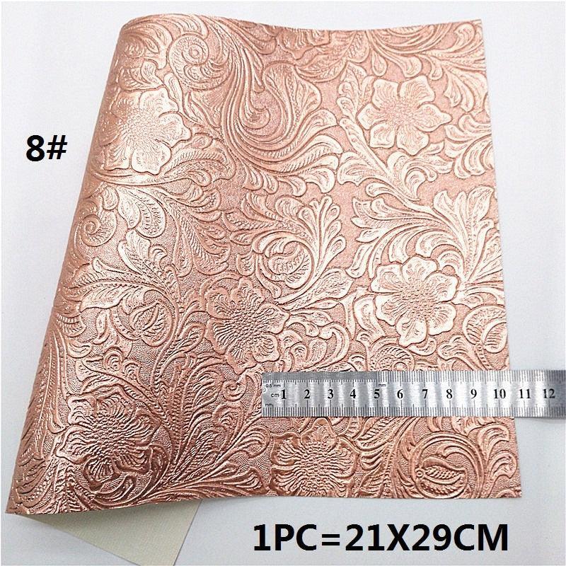 Lisslune | Sparkling Rose Gold Glitter Leather Craft Sheet - Transform Your DIY Projects with Elegance