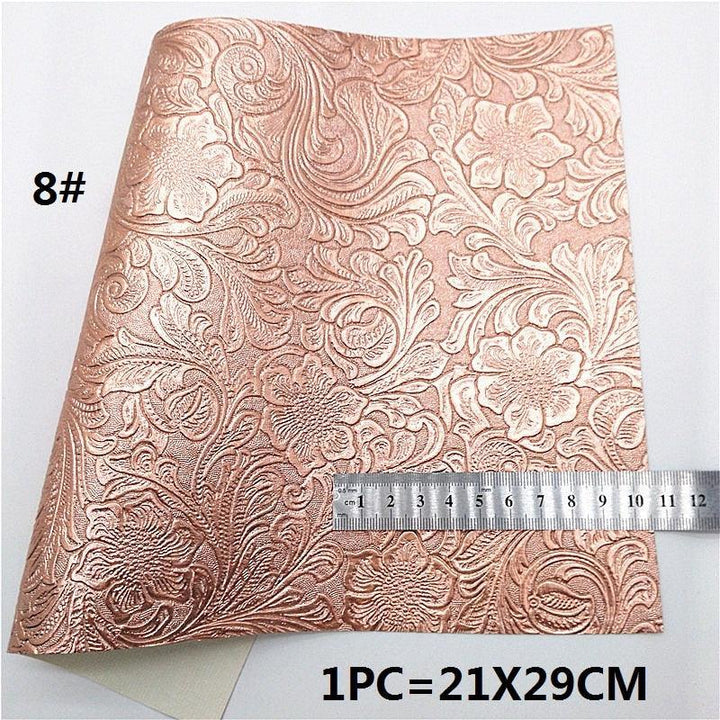 Lisslune | Sparkling Rose Gold Glitter Leather Craft Sheet - Transform Your DIY Projects with Elegance