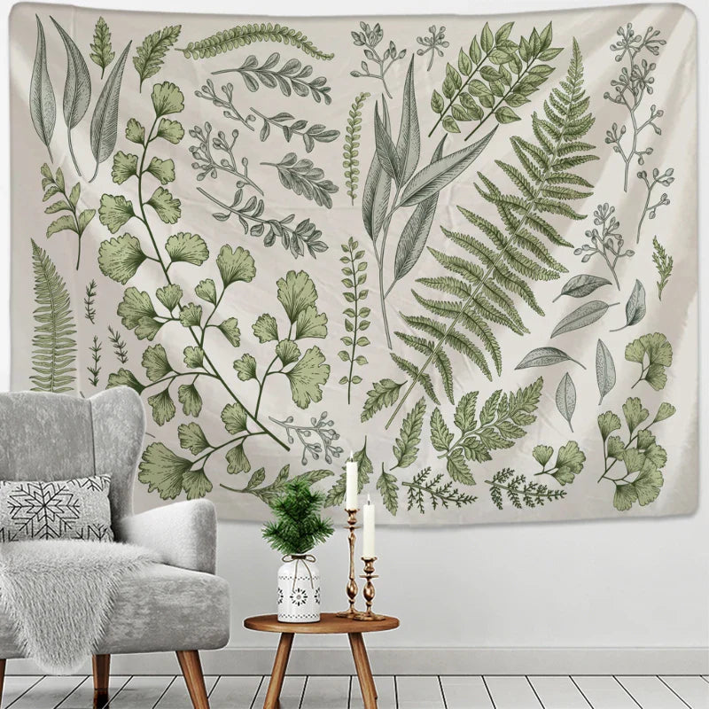 Lisslune | Ferns Nature Wall Tapestry