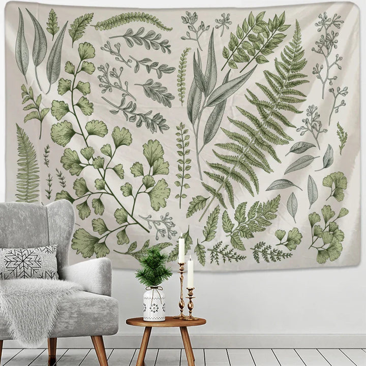 Lisslune | Ferns Nature Wall Tapestry
