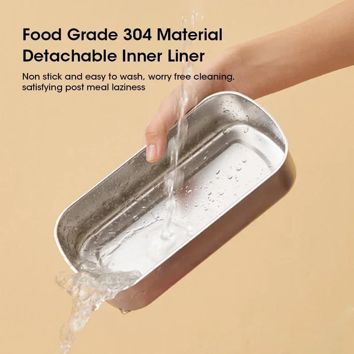 Lisslune | 900ml Portable Electric Lunch Box Food Warmer with Steaming Function – HeatMate