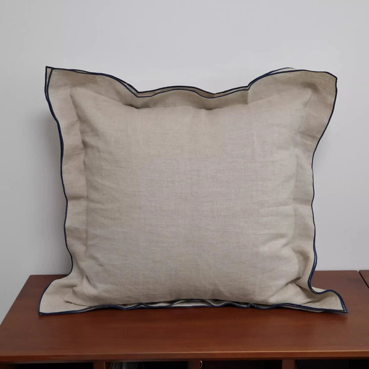 Rynx | French Style Linen Shirt Pillow Case Square Pillow Case Decorative Stripes Pillow Case Pillow Case for Home Room Studio