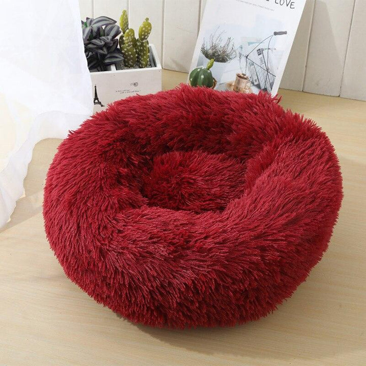 Lisslune | Luxury Plush Round Pet Bed - Cozy Retreat for Cats and Dogs