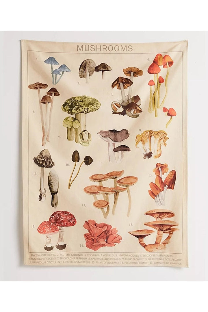 Lisslune | Mushroom Map Tapestry