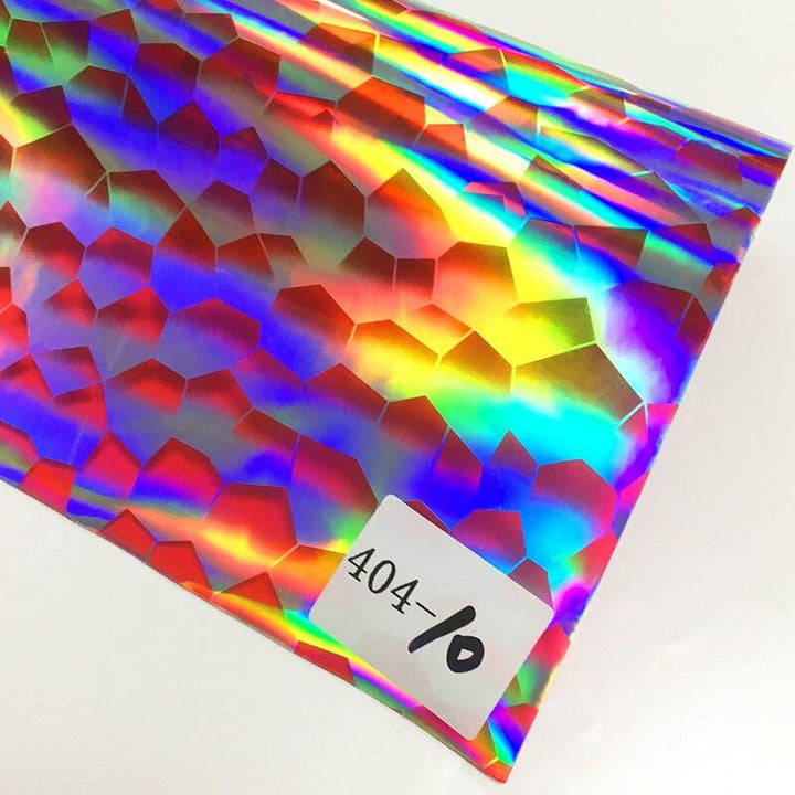 Lisslune | Iridescent football pattern PVC jelly vinyl fabric - Ideal for creative projects