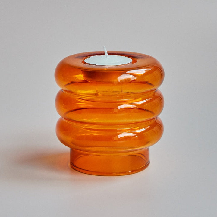 Lisslune | Dual Glass Spiral Candle Holder