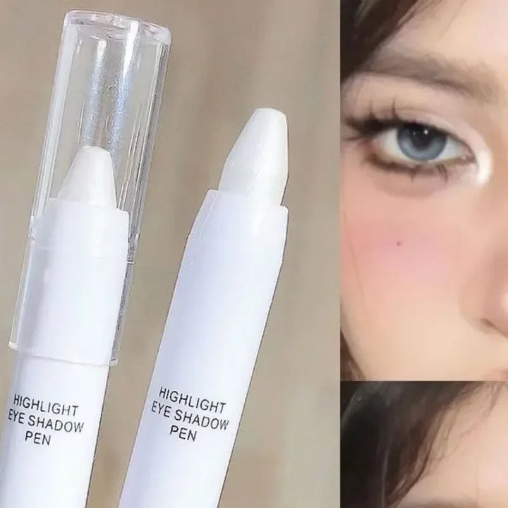 Rynx | Pearl Eye Shadow Pencil White Highlighter Pencil Mother-of-Pearl Lying Silk Worm Pencil Eyelid Under Fold Illuminate Eyeliner Pencil Cosmetics