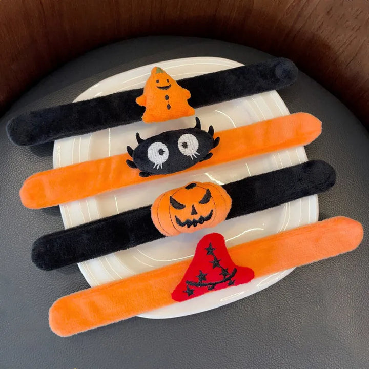 Rynx | Halloween 3D Tube Bracelet Pumpkin Witch Ghost Spider Decoration Bracelet Gift Kids Cartoon Finger Ring Props Party Supplies