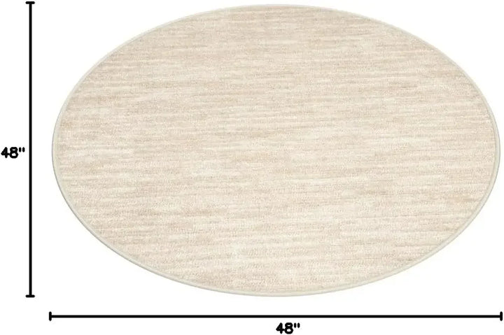 Rynx | Round Carpet for Room Bedroom Decor, Circle Boho Rug for Living Room, Soft Fluffy Shaggy Carpet for Girls Room Decor Aesthetic