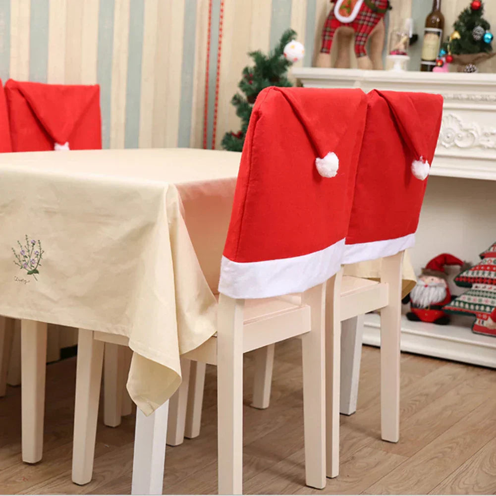 Lisslune | SantaSeat Christmas Chair Covers – Set of Decorative Chair Covers with Santa Design