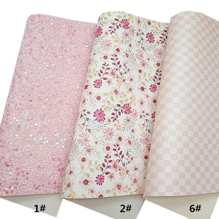 Lisslune | Mermaid Sparkle Vinyl Craft Kit - Heart, Flower and Checkered Pattern Collection