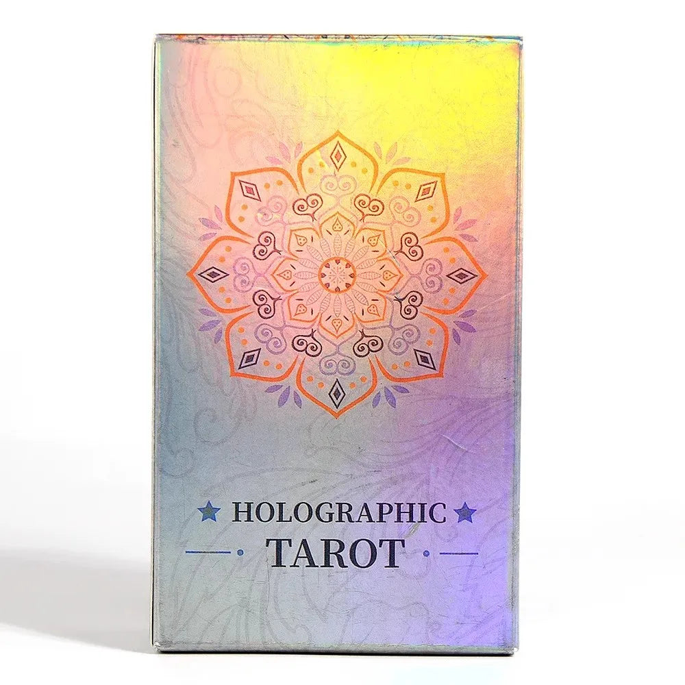 Rynx | 10.3*6cm MagicSeer Rainbow Tarot Card Decks, Tarot Cards and Book Sets for Beginners, holographic Tarot Deck Board Game