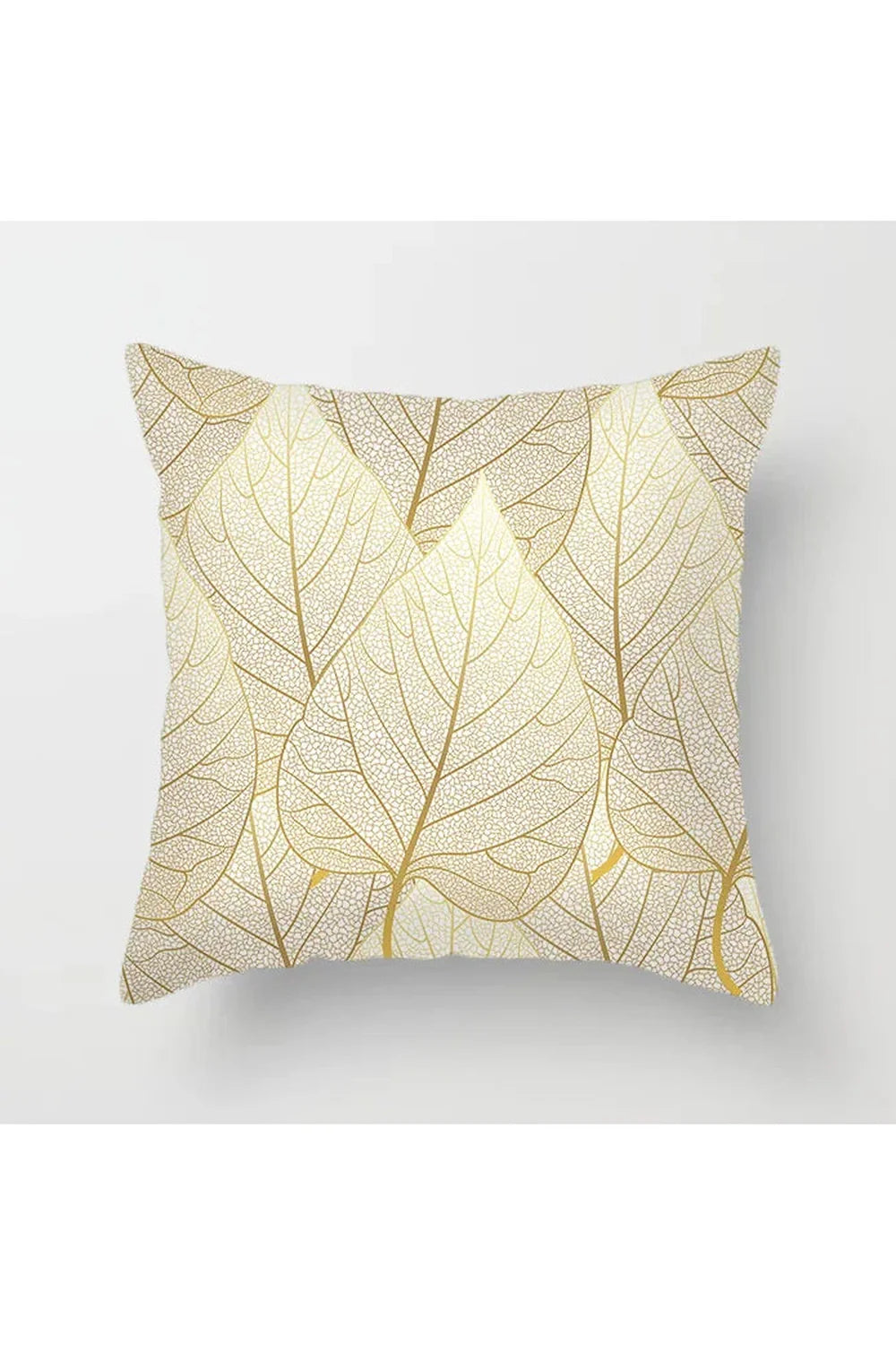 Lisslune | Yellow leaf polyester pillowcase