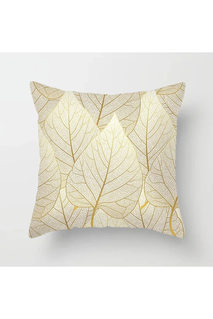 Lisslune | Yellow leaf polyester pillowcase