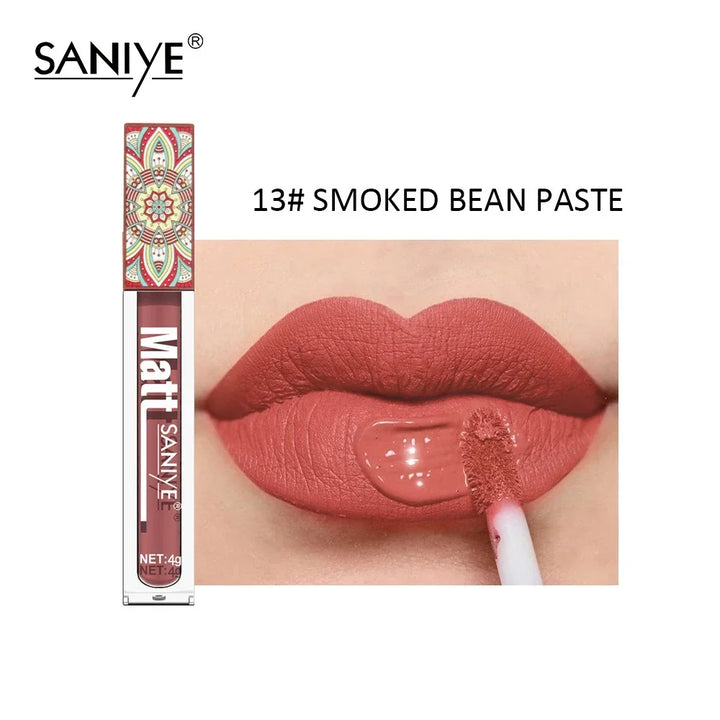 Rynx | Nudes Lip Gloss Waterproof Liquid Matte Lipstick Long-lasting 4g Quick-drying Red Lip Gloss Cosmetics Sexy Matte Velvet Lipstick