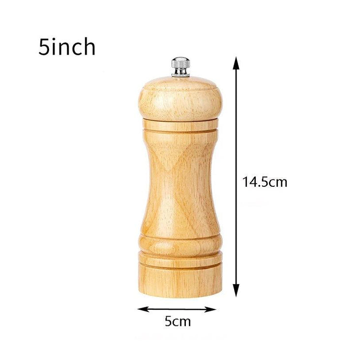 Lisslune | Elegant adjustable salt and pepper mill set made of solid wood for outdoor dining