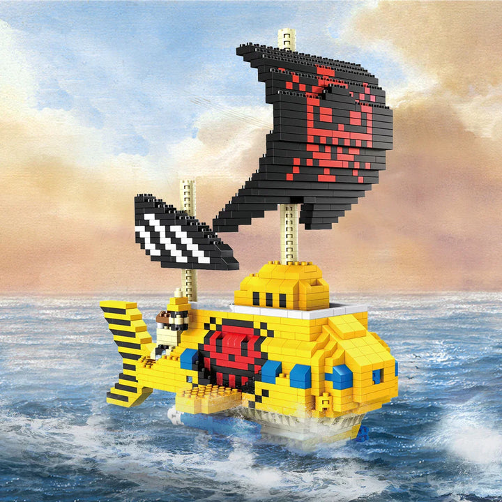 Lisslune | DIY Navigation Ship Building Blocks Toy, Pirate Ship Decoration Educational Toy, Gifts for Boys and Girls