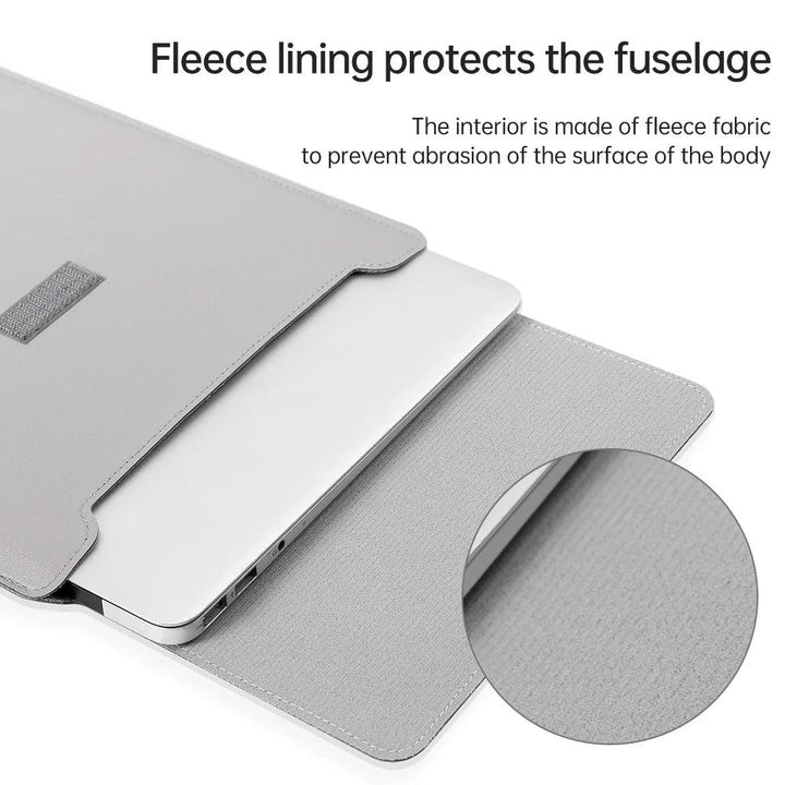 Lisslune | Elegant 13-inch PU leather MacBook Air Pro sleeve set with medium-sized bag & cable organizers