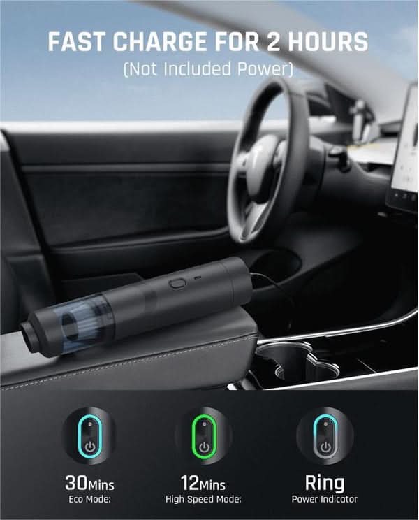 Lisslune | Cordless Handheld Vacuum Cleaner for Effortless Car & Household Cleaning