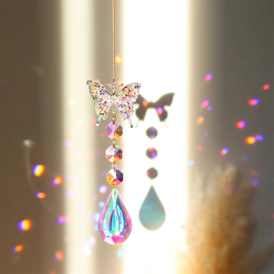 Lisslune | Radiant Moonlit Quartz Prism Suncatcher