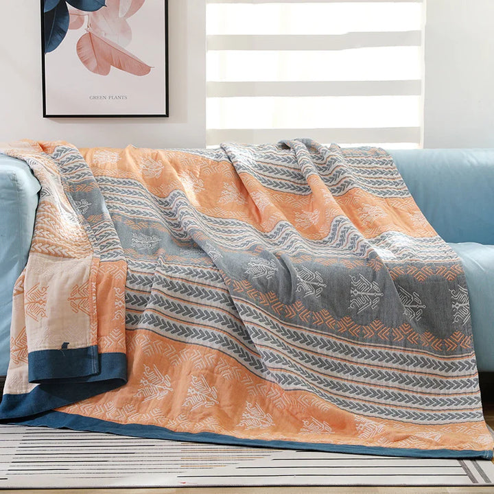 Rynx | Textile City 5-layer yarn cotton towel thread blanket double blanket bedspread gauze cover air conditioning quilt for summer 200x230