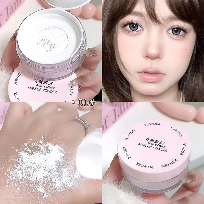 Rynx | Air Setting Loose Powder Transparent White Makeup Matte Long Lasting Oil Control High Coverage Face Concealer Powder Korean Cosmetics