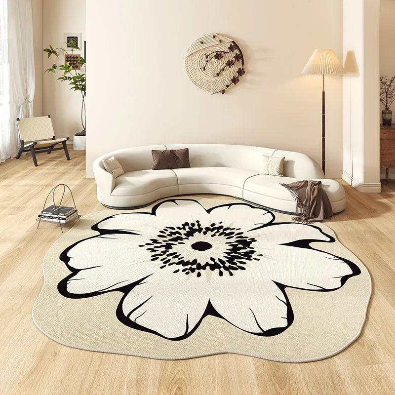Rynx | Art carpet irregular living room rug non-slip bedroom carpets easy care large area rug easy storage rugs minimalist rug