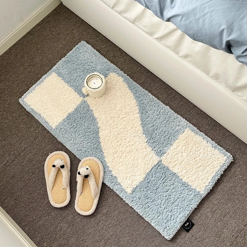 Rynx | Tufting geometric bedroom rug rug bedside living room floor seat cushion bathroom mat doormat aesthetic home office decor 50x100cm