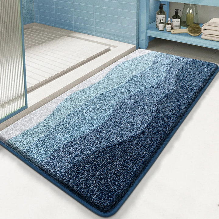 Rynx | Tufting Ocean Bathroom Mat Soft Picturesque Beach Bath Mat Bedroom Rug Living Room Rug Bedroom Floor Cushion Aesthetic Home Decor