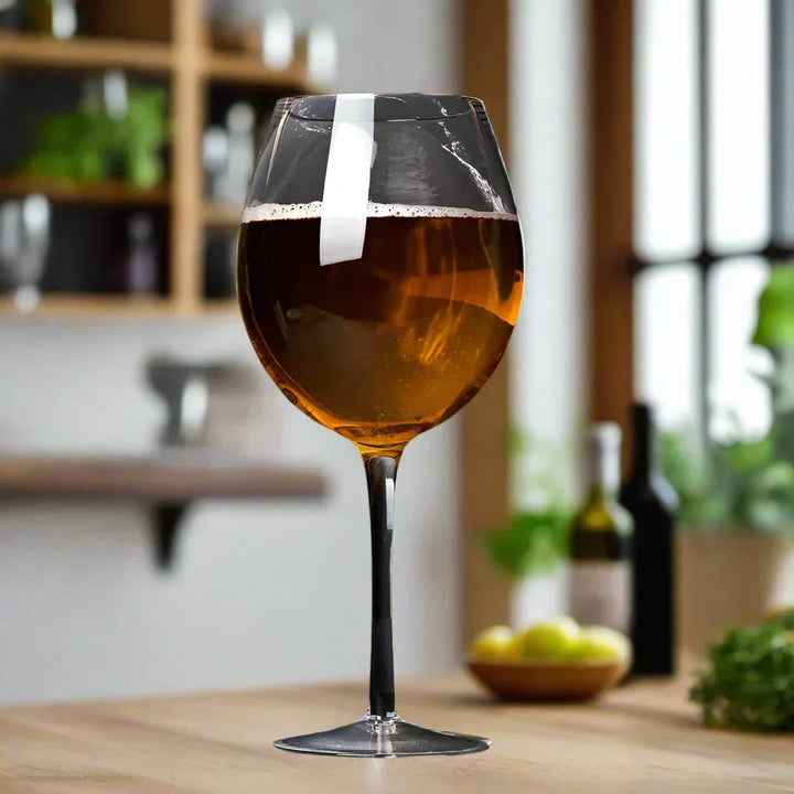 Lisslune | Huge 106 Oz Wine Glass and Beer Mug Combo - 3000ML Extra Large Crystal Glass for Parties, Weddings, and Celebrations