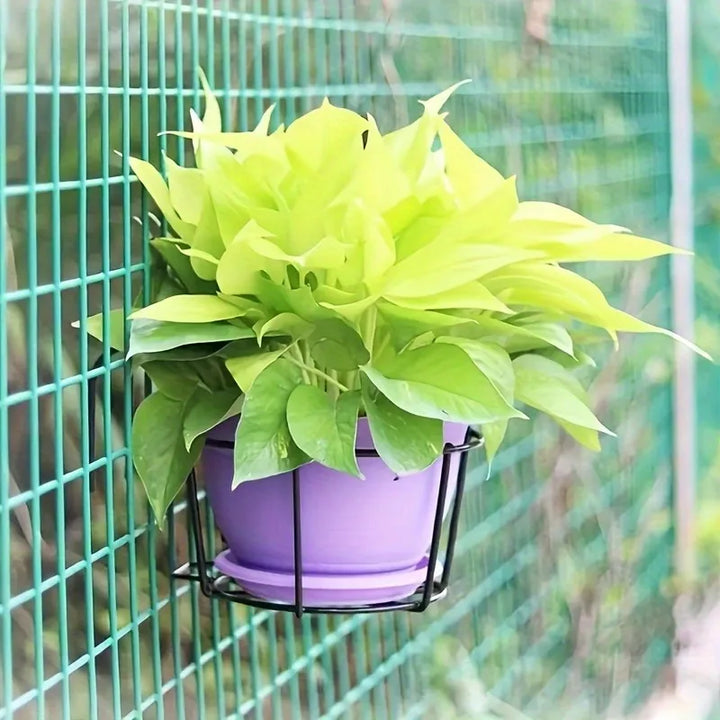 Lisslune | Practical plant pot holder with stable metal frame for balcony and terrace