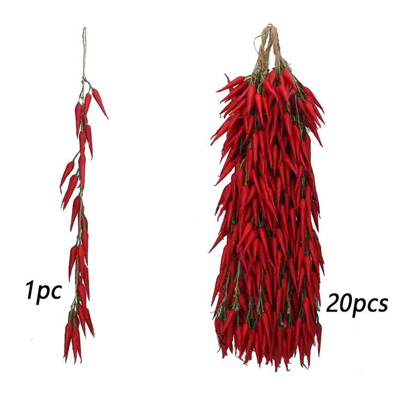 Lisslune | Life-like Artificial Chili Pepper Decor Props for Home, Photography, and Holiday Celebrations
