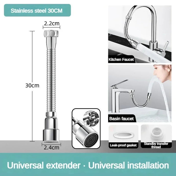 Lisslune | Universal Flexible Adjustable Kitchen Faucet Extender Nozzle