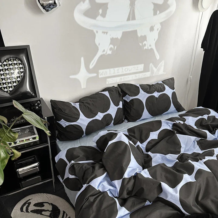 Rynx | Bedding duvet cover stripes boys girls twin queen size duvet cover pillowcase bedding adult fashion home textiles Nordic sling