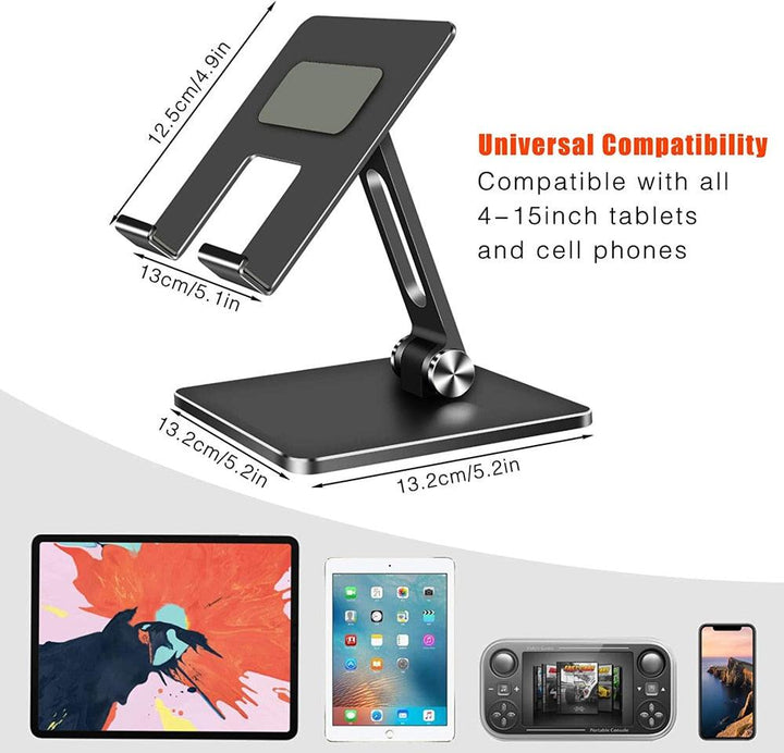 Lisslune | Adjustable ergonomic metal stand for phones and tablets - Optimize your device interaction