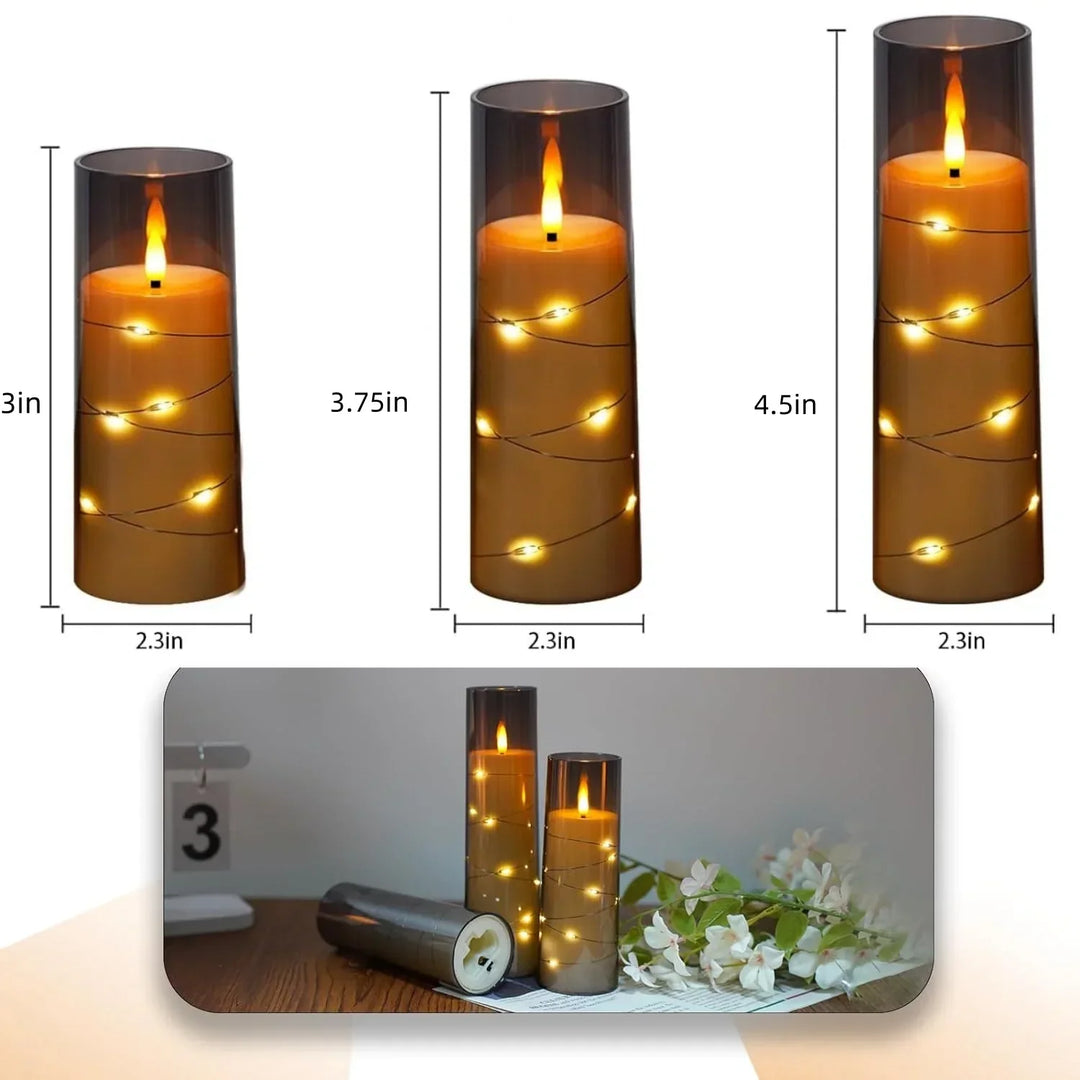 Lisslune | LED flameless electronic tea lights battery-operated