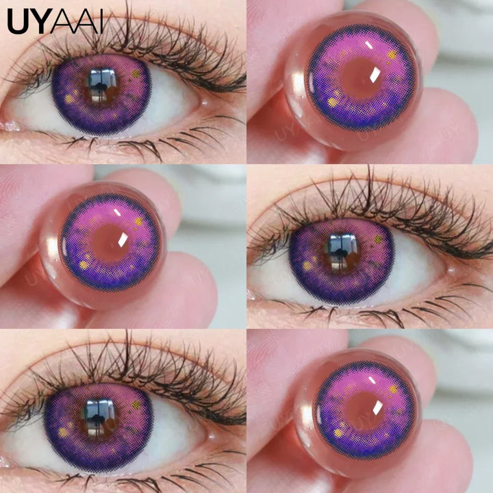 Rynx | Halloween Cosplay Colored Contact Lenses for the Eyes Anime Purple Lenses y2k Eye Lenses Anime Accessories for Hoshino