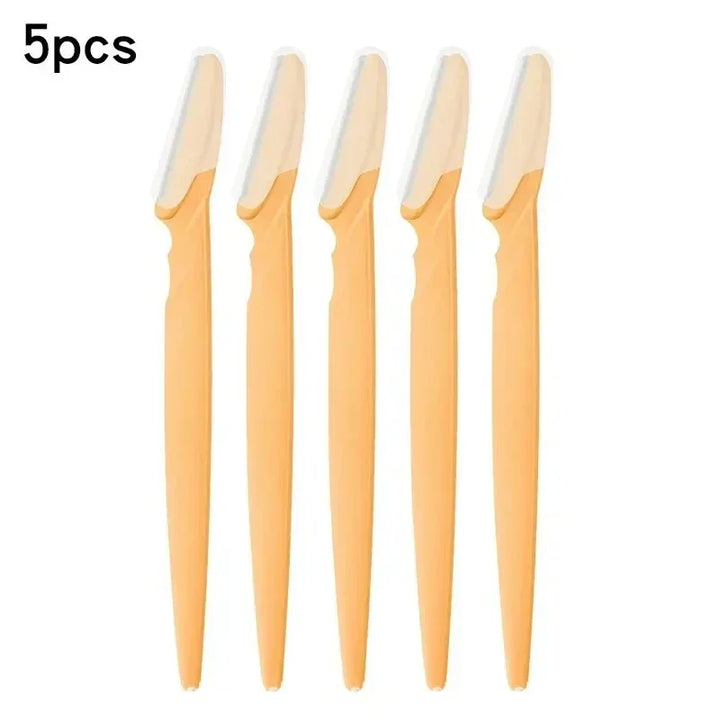 Rynx | 5pcs Eyebrow Epilator Sets Facial Razor Portable Stainless Steel Hair Removal Safety Eyebrow Trimmer Women's Makeup Tools