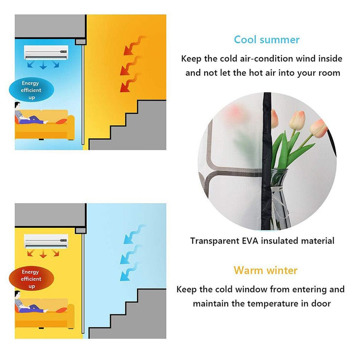Lisslune | Magnetic insect-repellent curtain for superior home insulation