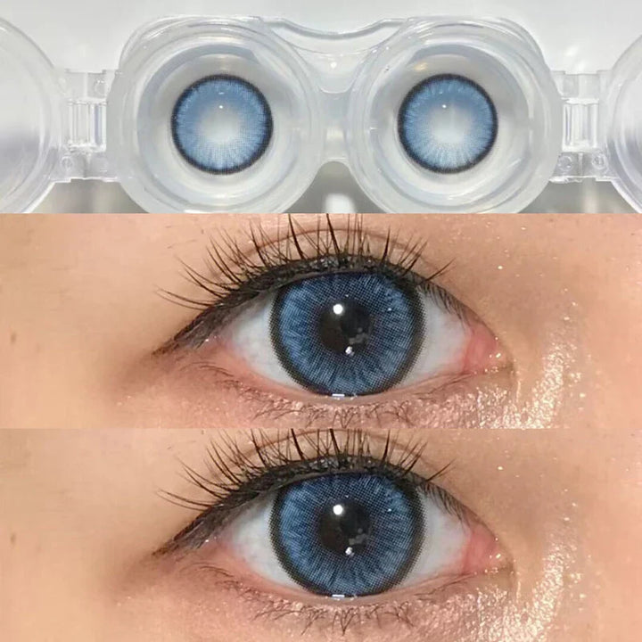 Rynx | KSSEYE 2pcs natural gray contact lenses with diopters cosmetic contact lens yearly beautiful pupil contact lenses free shipping
