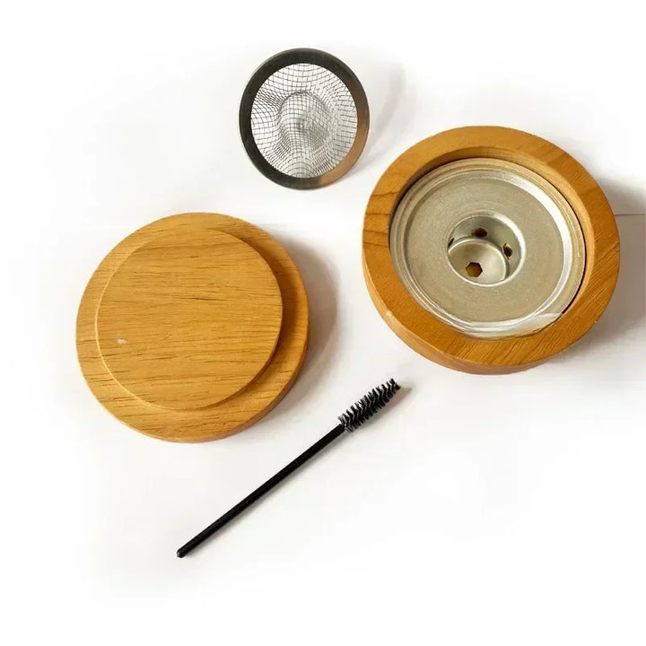 Lisslune | Wooden Cocktail Smoker Kit: Enhance Your Drinks with a Smoky Flavor - Ideal for Whiskey and Bar Accessories